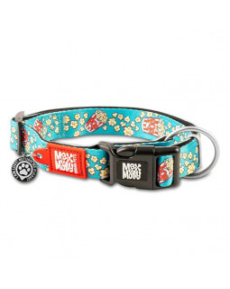 Max & Molly Smart ID Collar Popcorn Нашийник з QR-кодом, малюнок "Попкорн"