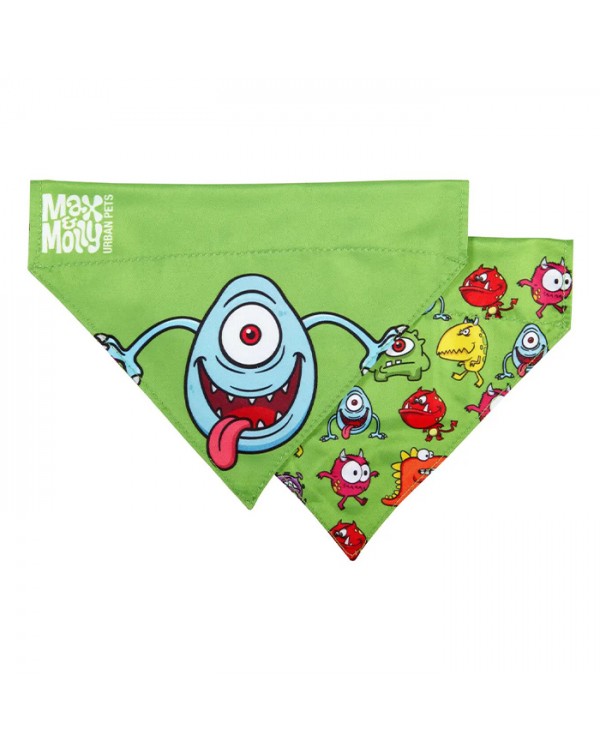 Max & Molly Bandana Little Monster Бандана на нашийник для собак, малюнок "Маленькі монстри"