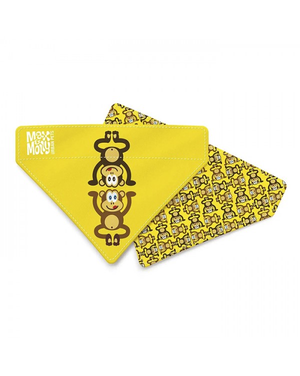 Max & Molly Bandana Monkey Maniac Бандана на нашийник для собак, малюнок "Мавпа"