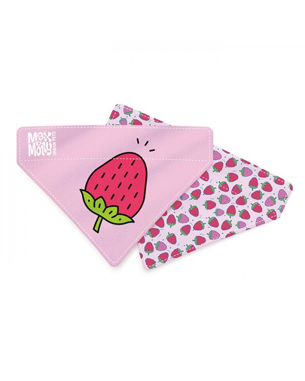Max & Molly Bandana Strawberry Dream Бандана на нашийник для собак, малюнок "Полуниця"