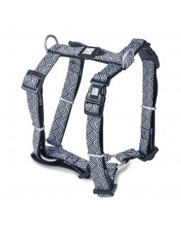 Max & Molly H-Harness Mykonos Black Шлея, малюнок "Міконос чорний"