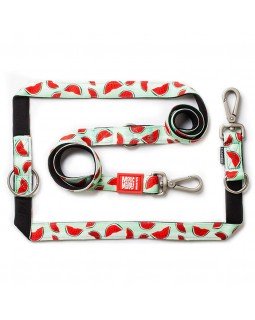 Max & Molly Multi-Function Leash Watermelon Багатофункціональний повідець, малюнок "Кавуни"