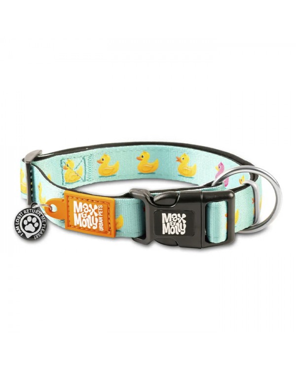 Max & Molly Smart ID Collar Ducklings Нашийник з QR-кодом, малюнок "Каченята"