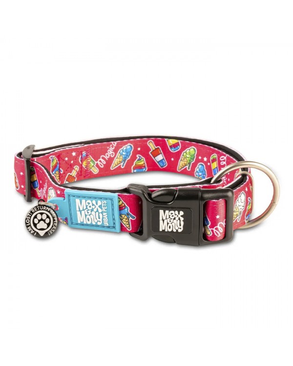 Max & Molly Smart ID Collar Magical Нашийник з QR-кодом, малюнок "Чари"