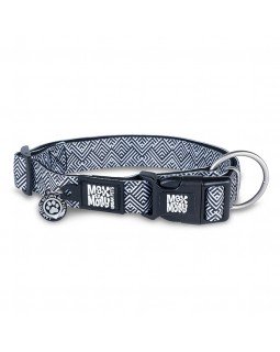Max & Molly Smart ID Collar Mykonos Black Нашийник з QR-кодом, малюнок "Міконос чорний"