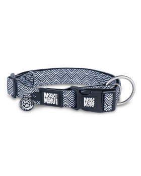 Max & Molly Smart ID Collar Mykonos Black Нашийник з QR-кодом, малюнок "Міконос чорний"
