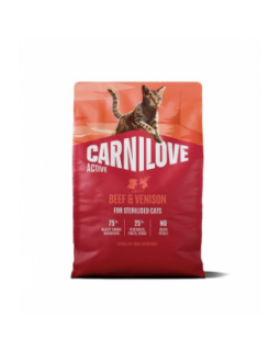 Сухий корм для стерилізованих кішок з оленіною та яловичиною Carnilove Active Beef & Venison Sterilised
