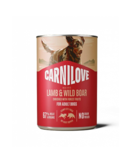 Carnilove Lamb & Wild Boar Dog Adult для дорослих собак з ягням і кабаном