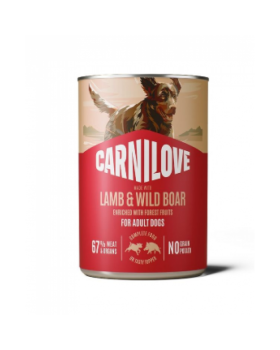 Carnilove Lamb & Wild Boar Dog Adult для дорослих собак з ягням і кабаном