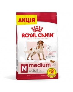 Royal Canin Medium Adult 15 кг (12 + 3 кг)