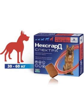 NexGard Spectra таблетки від бліх, кліщів і гельмінтів для собак 30-60 кг