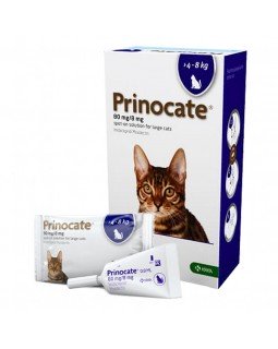Prinocate (Принокат) краплі на холку від бліх, кліщів та гельмінтів для котів 4-8 кг