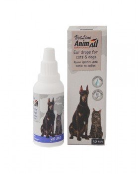 AnimAll VetLine Ушные капли для кошек и собак AnimAll VetLine Ушные капли для кошек и собак