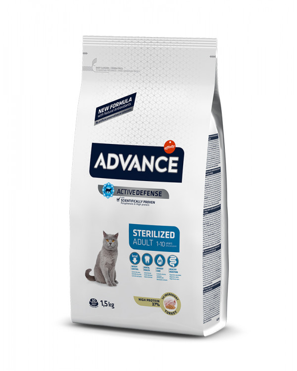 Advance Cat Sterilized  для стерилізованих котів з індичкою