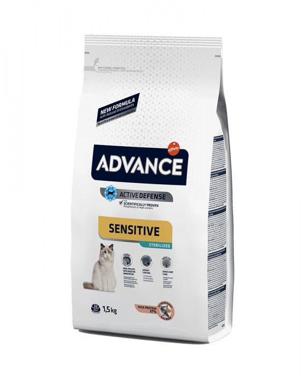 Advance Cat Sterilized Salmon Sensitive для стерилізованих котів з чутливим травленням, з лососем