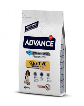 Advance Dog Med / Maxi Sensitive Salmon & Rice для дорослих собак з чутливим травленням лосось і рис