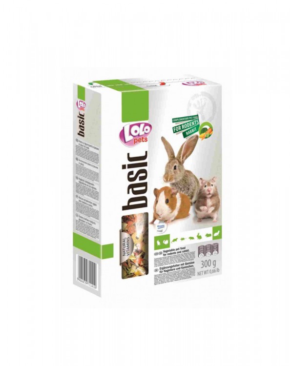 Lolo Pets Овощной корм для грызунов и кролика 
