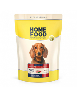 Home Food Беззерновий сухий корм для собак маленьких порід з качкою і індичкою