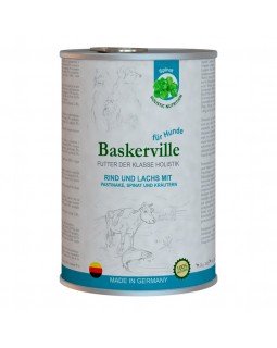 Baskerville Лосось і яловичина з пастернаком, шпинатом та зеленню Baskerville Лосось і яловичина з пастернаком, шпинатом та зеленню