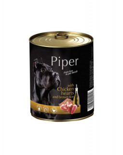 Dolina Noteci Piper Chicken Hearts з курячими серцями і коричневим рисом для собак