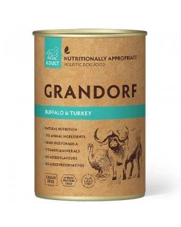 Grandorf Buffalo & Turkey Вологий корм для собак з м'ясом буйвола та індичкою