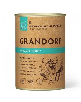 Grandorf Buffalo & Turkey Вологий корм для собак з м'ясом буйвола та індичкою
