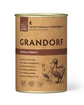 Grandorf Duck &Turkey Вологий корм для собак з м'ясом качки та індичкою Grandorf Duck &Turkey Вологий корм для собак з м'ясом качки та індичкою