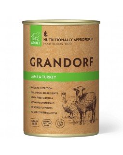 Grandorf Lamb & Turkey Вологий корм для собак з м'ясом ягня та індичкою