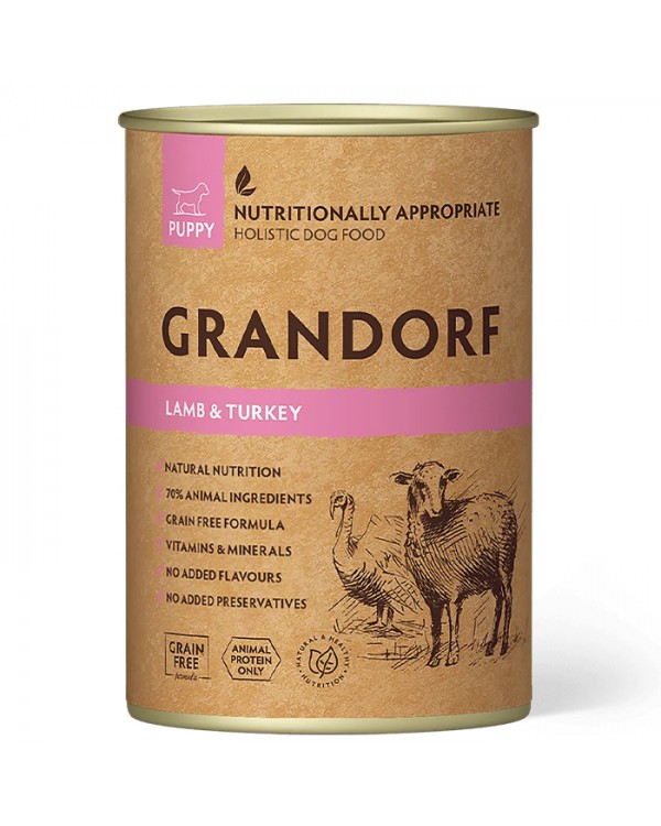 Grandorf Puppy Lamb & Turkey Вологий корм для цуценят з м'ясом ягняти та індичкою