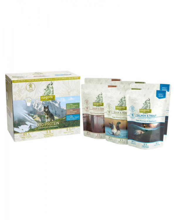 Isegrim Pouch Roots Multipack II Duoprotein 6x 410g