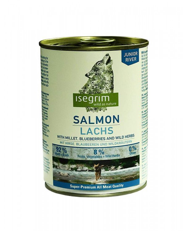 Isegrim Junior Salmon with Millet, Blueberries & Wild Herbs Для цуценят з лососем