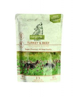 Isegrim Pouch Roots JUNIOR Turkey & Beef Для цуценят з індичкою та яловичиною