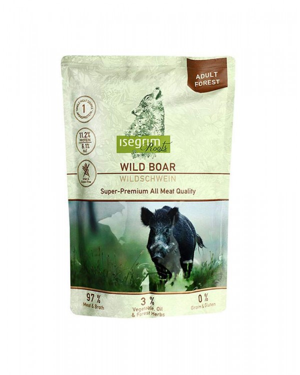 Isegrim Pouch Roots Wild Boar Monoprotein З м'ясом кабана Isegrim Pouch Roots Wild Boar Monoprotein З м'ясом кабана