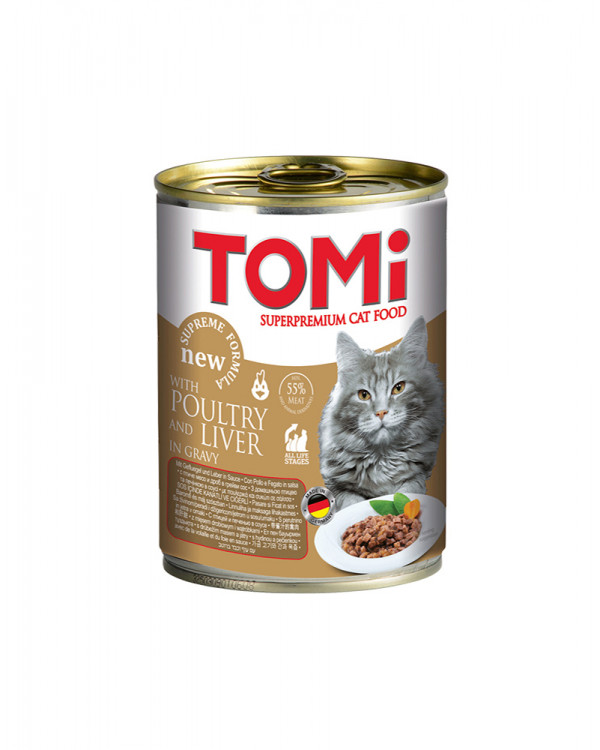 TOMi poultry liver ПТИЦА ПЕЧЕНЬ консервы для котов