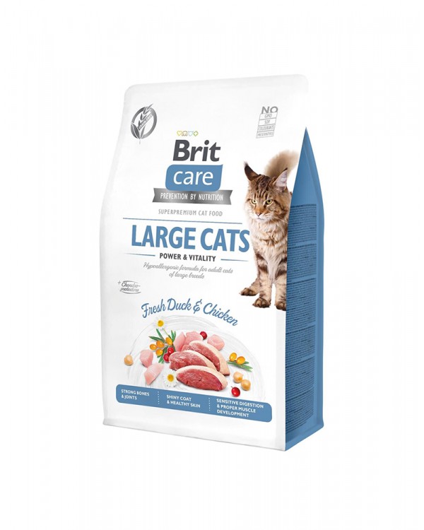 Brit Care Cat GF Large cats Power & Vitality сухий корм для кішок великих порід Brit Care Cat GF Large cats Power & Vitality сухий корм для кішок великих порід
