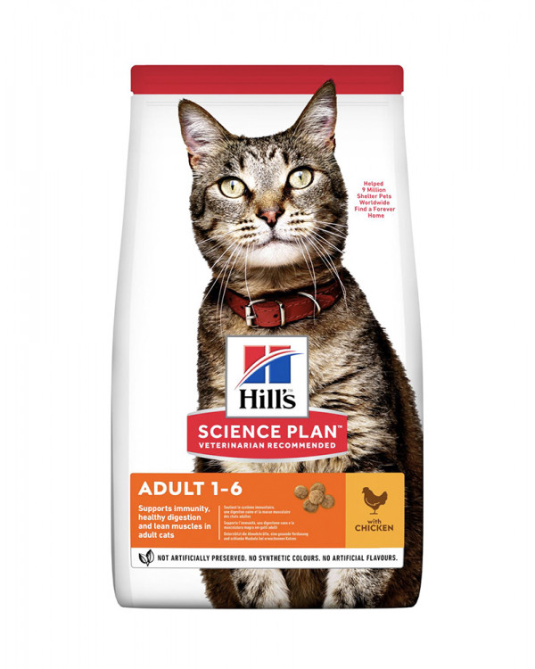 Hill's Science Plan Adult Optimal Care корм для кішок з куркою