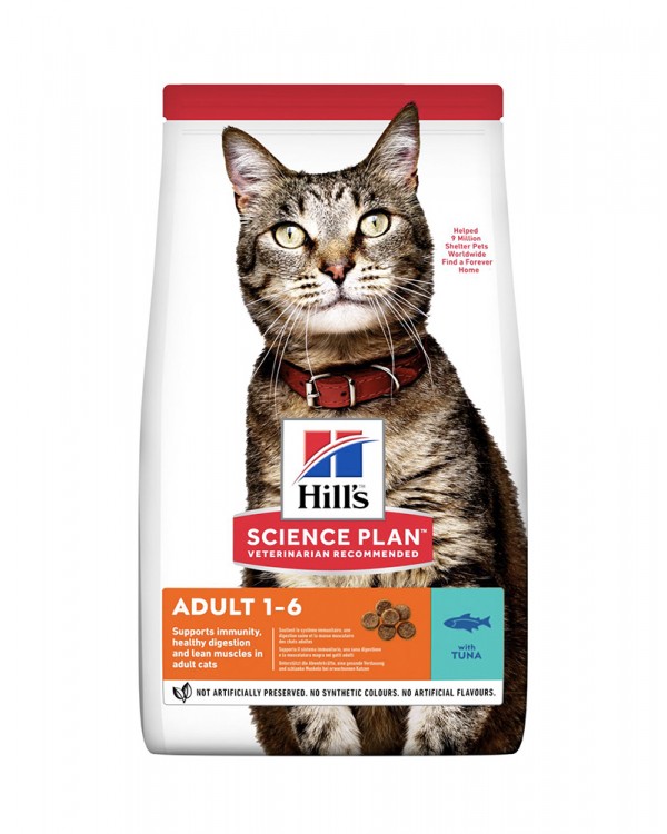 Hill's Science Plan Adult Optimal Care корм для кішок з тунцем