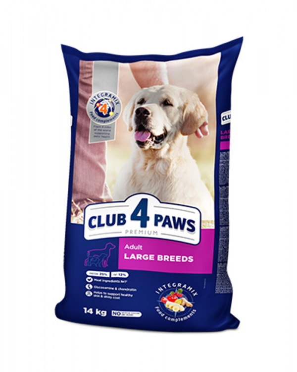 Клуб 4 лапи Premium Adult Large Breeds для дорослих собак великих порід