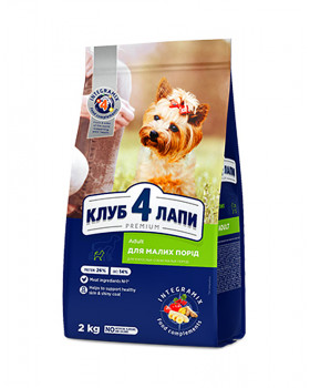 Клуб 4 лапи Premium Adult Small Breeds для дорослих собак малих порід
