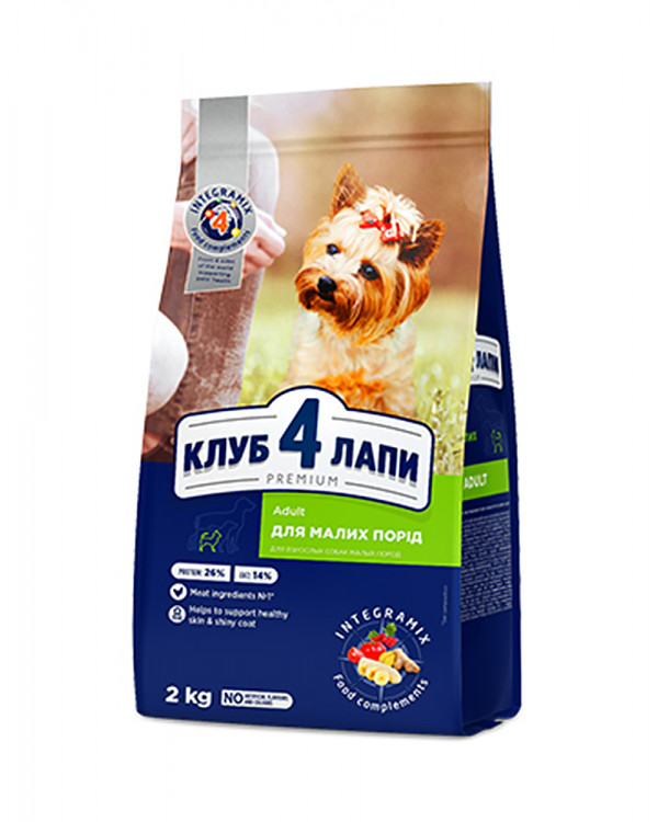Клуб 4 лапи Premium Adult Small Breeds для дорослих собак малих порід
