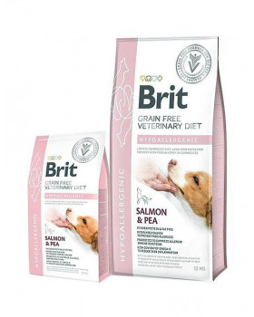 Brit GF VetDiets Dog Hypoallergenic при харчовій алергії з лососем, горохом і гречкою