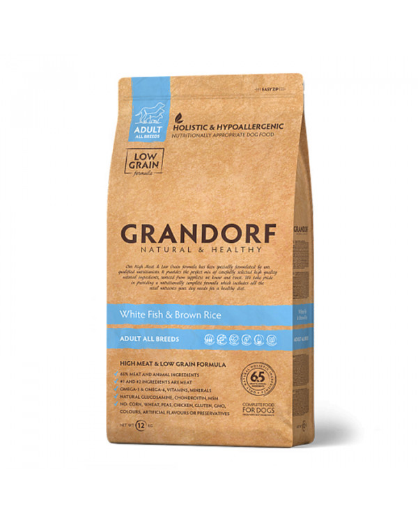 Grandorf White Fish and Rice Adult All Breed - Грандорф сухий корм для собак усіх порід з білою рибою та рисом