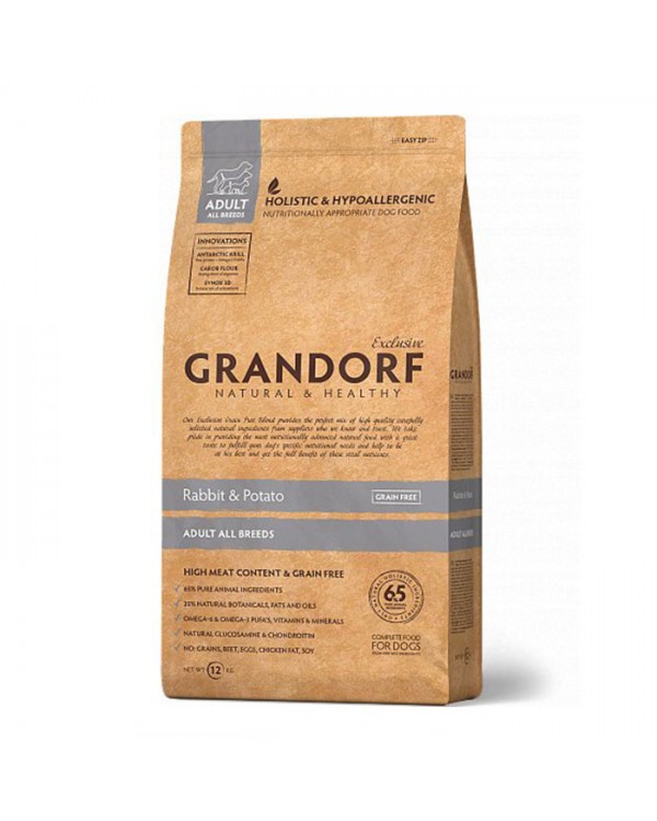 Grandorf Rabbit and Potato All Breeds - Грандорф сухий беззерновий корм для собак усіх порід з кроликом та картоплею