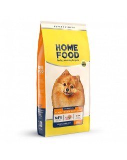 Home Food для дорослих собак маленьких порід з лососем та індичкою Home Food для дорослих собак маленьких порід з лососем та індичкою