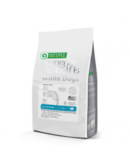 Nature's Protection Superior Care White Dogs Grain Free сухий гіпоалергенний корм з білою рибою для цуценят і дорослих собак усіх порід з білою шерстю