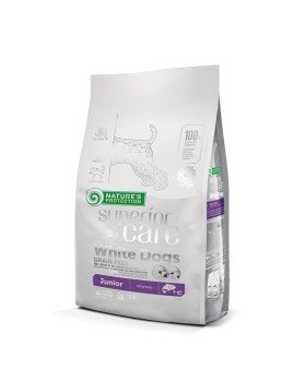 Nature's Protection Superior Care White Dog сухий гіпоалергенний корм з лососем для юніорів усіх порід з білою шерстю Nature's Protection Superior Care White Dog сухий гіпоалергенний корм з лососем для юніорів усіх порід з білою шерстю
