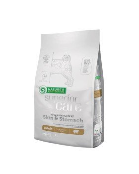 Nature's Protection Superior Care Sensitive Skin & Stomach сухий гіпоалергенний корм з ягням для дорослих собак дрібних та міні порід