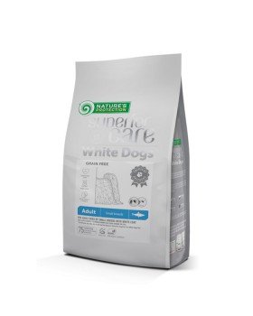Nature's Protection Superior Care White Dog Grain Free сухий гіпоалергенний корм з оселедцем для дорослих собак дрібних та міні порід з білою шерстю Nature's Protection Superior Care White Dog Grain Free сухий гіпоалергенний корм з оселедцем для дорослих собак дрібних та міні порід з білою шерстю