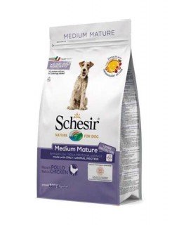 Schesir (Шезір) Dog Medium Mature корм для літніх собак середніх порід з куркою