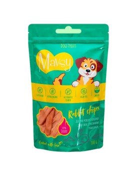 Mavsy Rabbit Chips for dogs Ласощі для собак чіпси з м'яса кролика